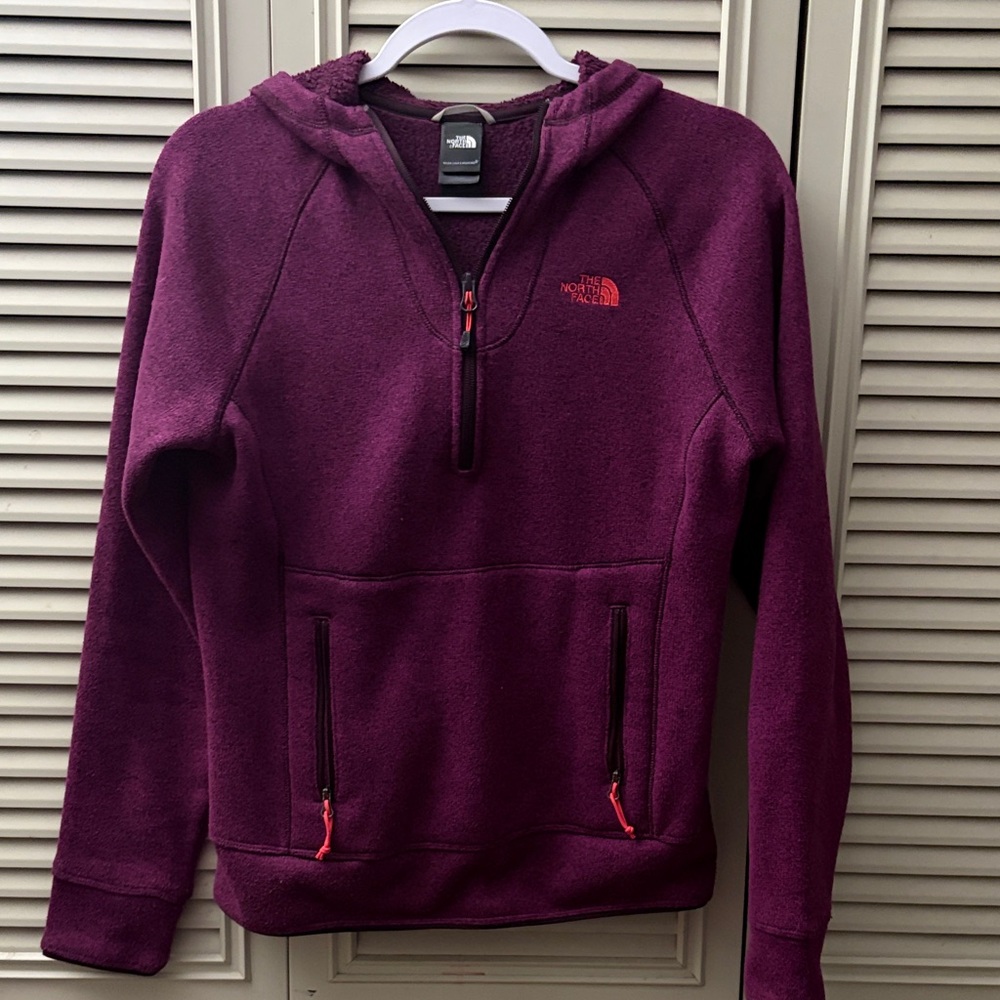 The North Face Magenta Half-Zip Hoodie